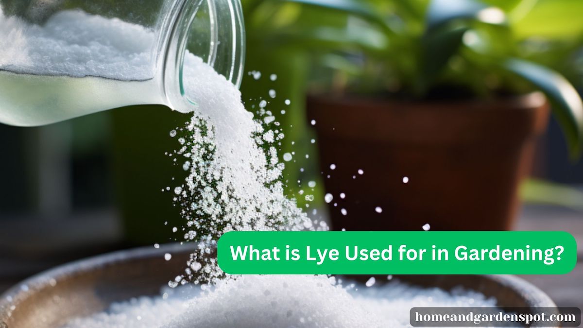 What is Lye Used for in Gardening?